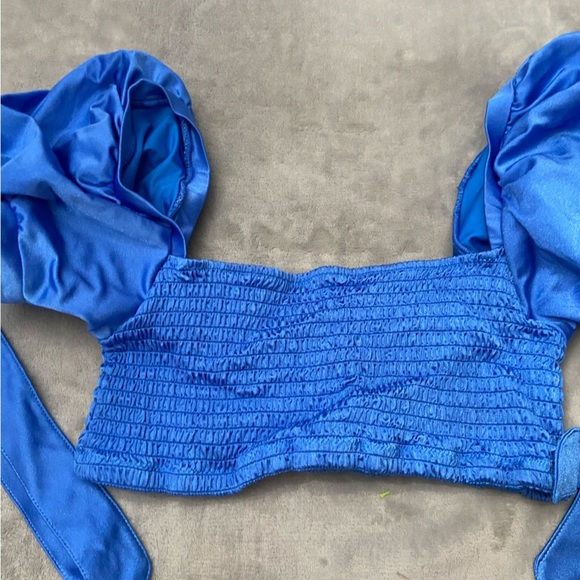 New! SET Agua Bendita Eileen Mila puff sleeve cheeky Bikini 10232 24308 - Picture 7 of 15